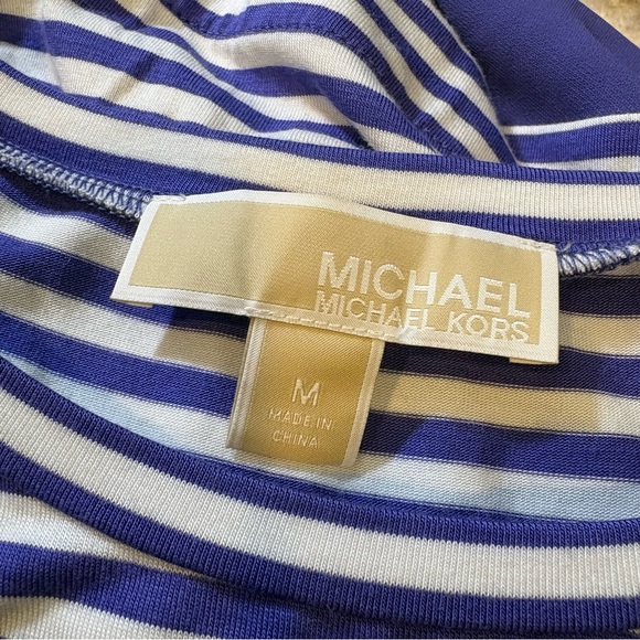 MICHAEL Michael Kors Purple & White Striped Tank Top EUC Medium M Ladies Casual - Picture 8 of 9